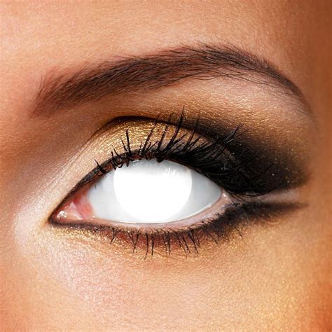 Blind White Yearly Colored Contacts Lensweets Contact Lenses