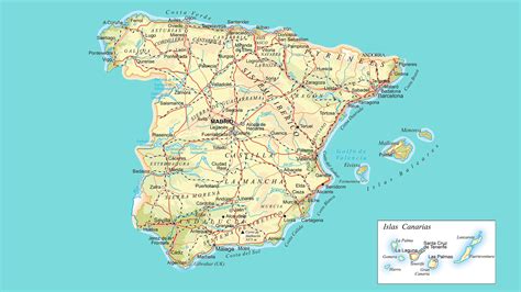 Mapa Detallado De España