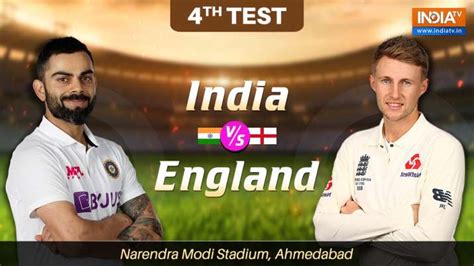 Gujarat won the toss and elected to bat. Live Streaming Cricket India vs England 4th Test Day 1 ...