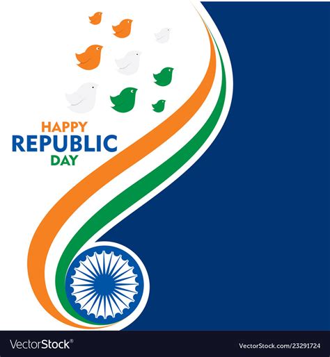 Happy Independence Day India Poster Design Vector Image