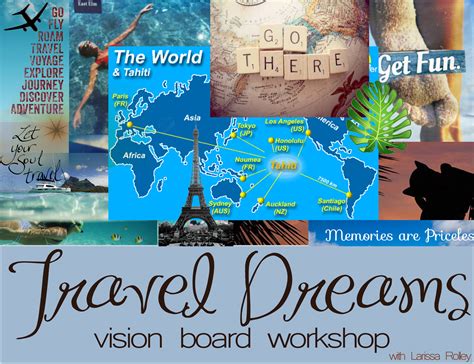 Travel Dreams Vision Board Workshop Larissa Rolley