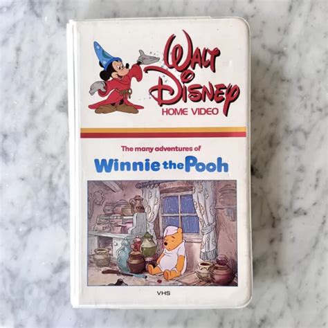 Vintage Walt Disney Home Video The Many Adventures Of Winnie The Pooh Vhs Picclick