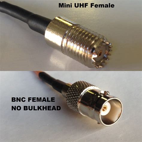 Rg316 Mini Uhf Female To Bnc Female Coaxial Rf Cable Usa Us Ebay