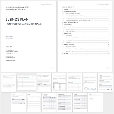 Business Plan Template Fill In The Blanks