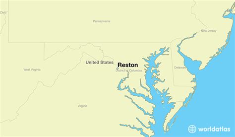 Where Is Reston Va Reston Virginia Map