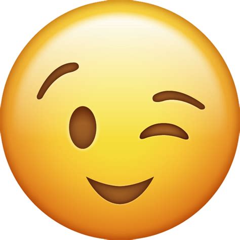 Wink Emoji Free Download Ios Emojis Emoji Island