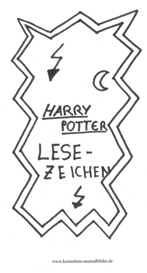 Lesezeichen 5 gratis malvorlage in beliebt diverse malvorlagen ausmalen : Malvorlagen - Ausmalbilder Harry Potter Lesezeichen ...