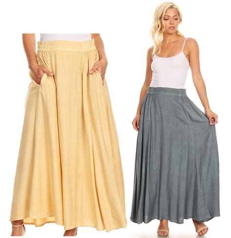Casual Maxi Skirt Outfits