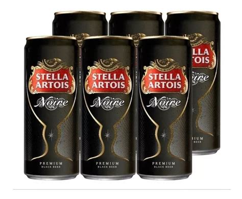 Cerveza Stella Artois Noire Schwarzbier Negra Lata 473 Ml 6 U