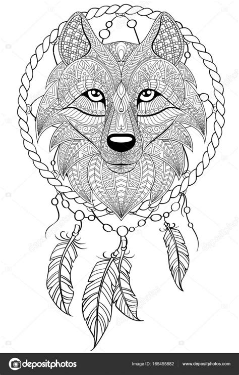 Mandala de loup à imprimer : volwassen kleurplaat wolf - 28 afbeeldingen