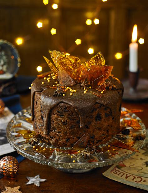 Are you searching for chocolate cake png images or vector? Caramel fudge Christmas cake decoration | Sainsbury's Magazine