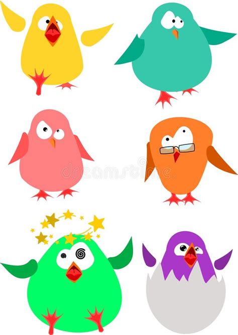 Fat Birds Stock Vector Illustration Of Hand Drawn Vector 6252662