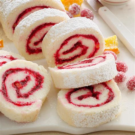 Cranberry Cake Roll Recipe How To Make It Taste Of Home