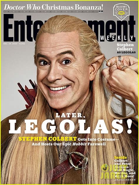 Super Fan Stephen Colbert Dresses Up As The Hobbit Characters On 3 Magazine Covers Photo