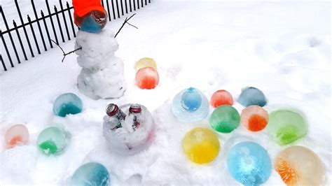 Frozen Ice Globe Orbs Video W Lit Snowmen How To And More Water