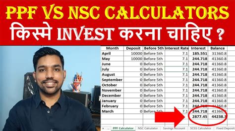 PPF Vs NSC Interest Calculators Public Provident Fund Vs National
