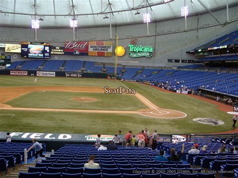 Tropicana Field Seating Chart With Rows And Seat Numbers