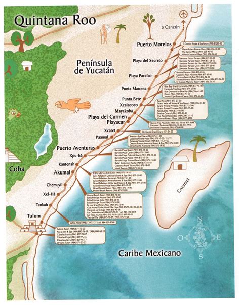 Mapa Turistico De Mexico