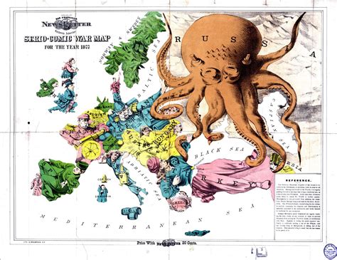 1854 1918 satirical maps of europe cartoon map europe map vintage political