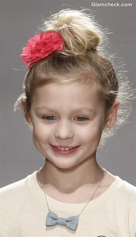 Baddie hairstyles black girls hairstyles pretty hairstyles straight hairstyles swag hairstyles hair inspo hair inspiration curly. Top Bun Hairstyle for Little Girls accessorized with A ...