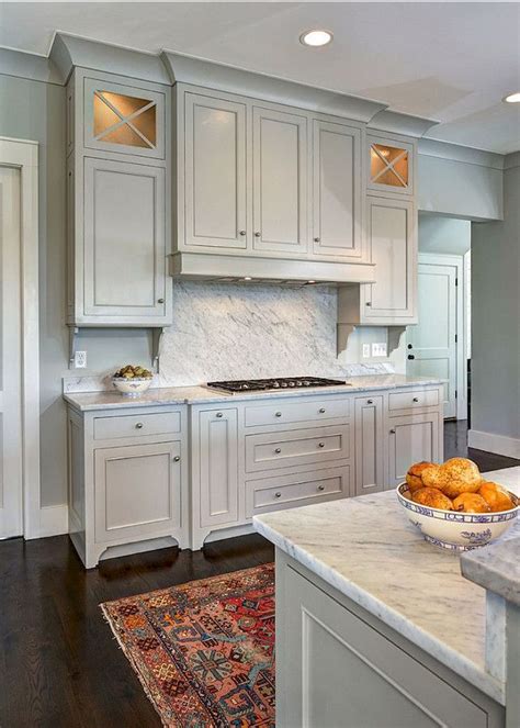 60 Awesome Gray Kitchen Cabinet Design Ide Grey Kitchen Designs