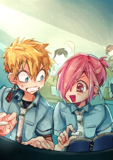 Colored In A Manga Panel Of Kou And Mitsuba I Love Them Rhanakokun