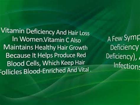 From age and skin color to chronic conditions like celiac disease, here are 8 common factors that can contribute to low vitamin d levels. Can Lack Of Vitamin C Cause Hair Loss - YouTube