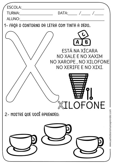 Atividades Da Letra X