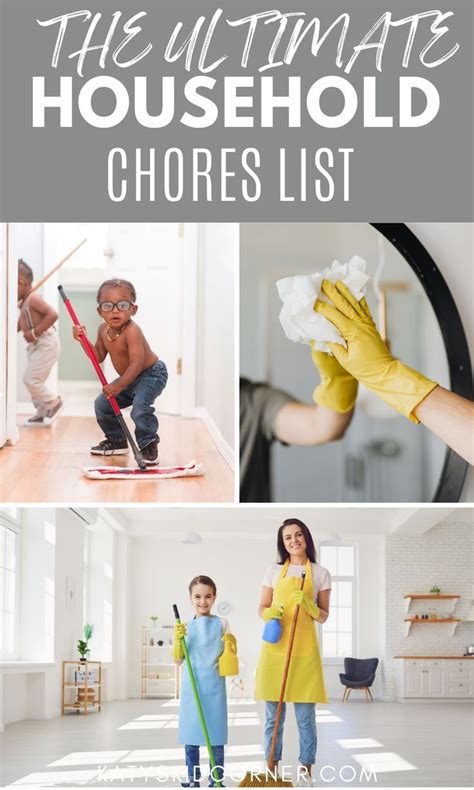 The Ultimate Household Chores List Household Chores List Chore List
