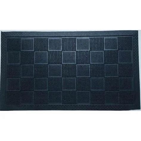 Black Outdoor Rubber Pin Mat Thickness 10 15 Mm At Rs 480piece In