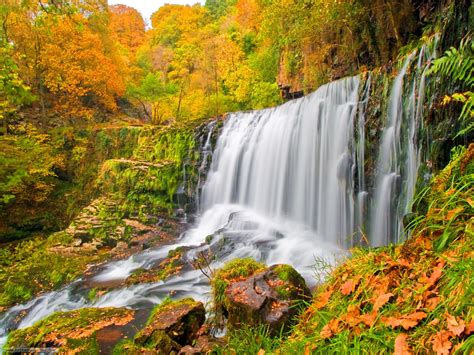 Hd Autumn Waterfall Wallpaper Download Free 57246 Waterfall