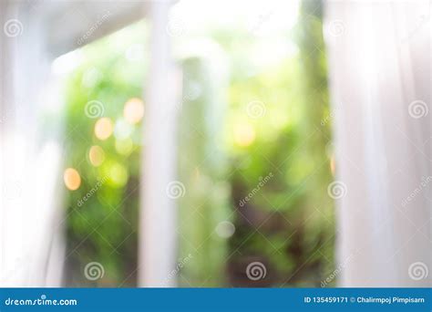 Image Of Blurred Window With Natural Bokeh Stock Image Image Of House