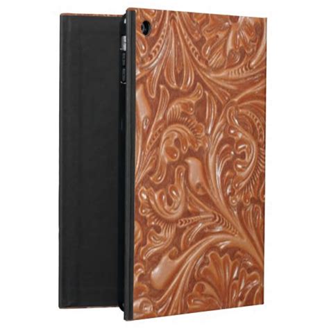 Rustic Western Country Pattern Tooled Leather Ipad Air Cases Zazzle