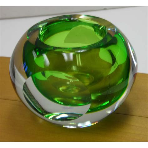 Hand Blown Green Glass Ball Vintage Polished Pontil Votive Etsy
