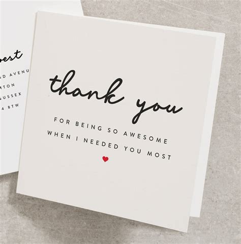 Appreciation Thank You Card By Twist Stationery