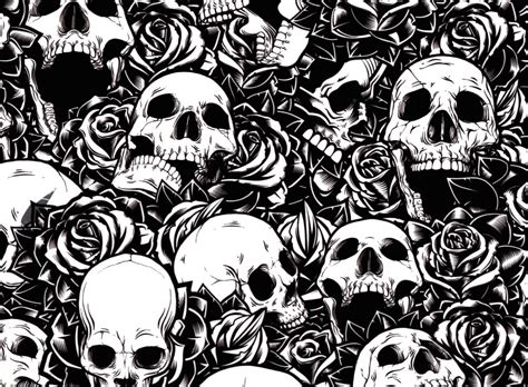 Skull And Roses 100cm Pa Hydrographics Hydrographic Tanks Dipping
