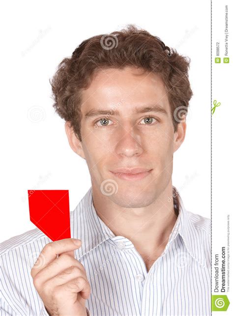 Red Card Stock Photo Image Of Charming White Unhappy 8098572