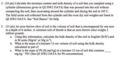 OneClass Hi I Need Some Help With These Questions Its For Soil