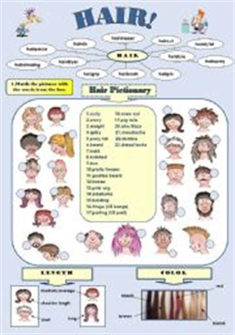 hair accessories  footwear picture dictionary esl