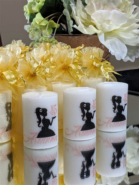 quinceañera favors sweet 16 silhouett quinceanera ts candles quinceanera favors