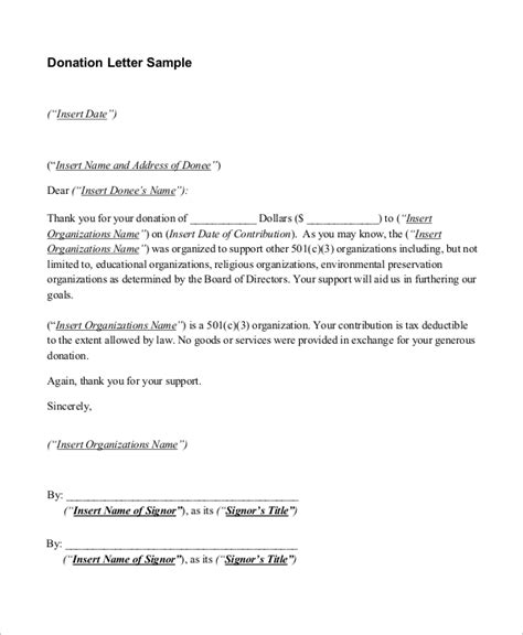 Free 14 Sample Donation Thank You Letter Templates In Ms Word Pdf