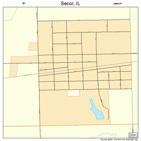 Secor Illinois Street Map 1768510