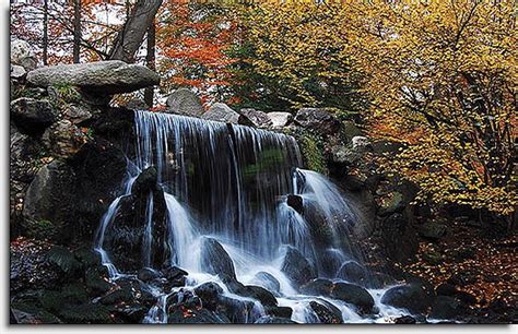 Autumn Waterfall Mural Umb91033 Pre Pasted Murals The Mural Store