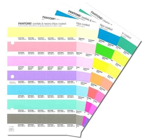 Pantone Pastels And Neon Chips Replacement Page Design Info