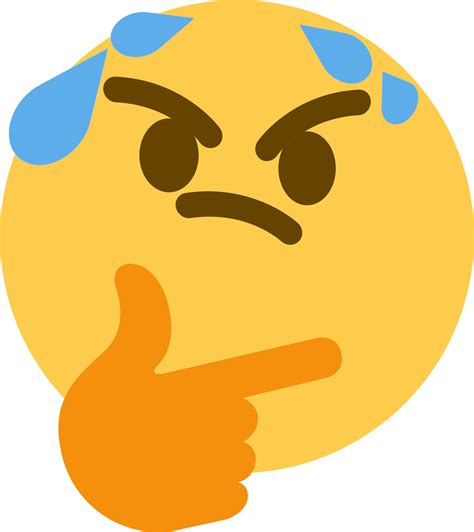 Thinksweat Thinking Emoji Discord Meme Clipart Full Size Clipart