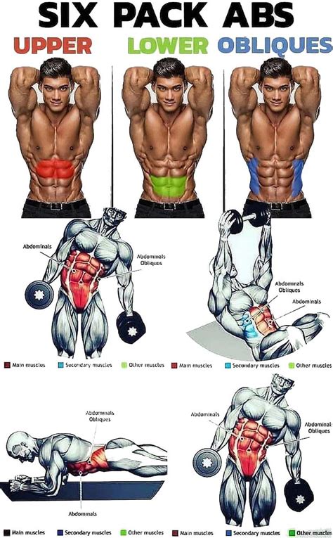 Six Pack Abs Upper And Lower And Obliques 6 Pack Abs Workout Abs Workout