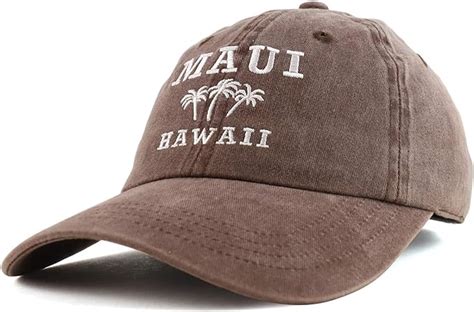 Trendy Apparel Shop Maui Hawaii With Palm Tree Embroidered Unstructured