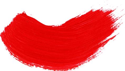 59 Red Paint Brush Stroke Png Transparent