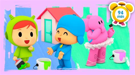 🏠 Pocoyo In English House Painters 94 Min Full Episodes Videos