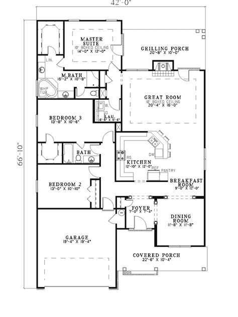 Narrow House Floor Plans